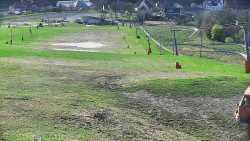 Horní část sjezdovky skiareálu Hlubočky