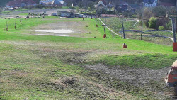 Horní část sjezdovky skiareálu Hlubočky