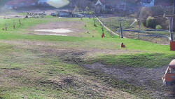 Horní část sjezdovky skiareálu Hlubočky