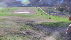 Horní část sjezdovky skiareálu Hlubočky