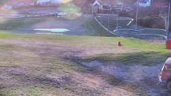 Horní část sjezdovky skiareálu Hlubočky