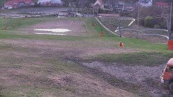 Horní část sjezdovky skiareálu Hlubočky