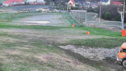 Horní část sjezdovky skiareálu Hlubočky