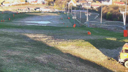 Horní část sjezdovky skiareálu Hlubočky