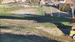 Horní část sjezdovky skiareálu Hlubočky