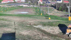 Horní část sjezdovky skiareálu Hlubočky