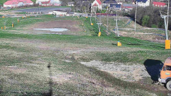 Horní část sjezdovky skiareálu Hlubočky