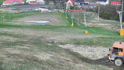 Horní část sjezdovky skiareálu Hlubočky