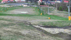 Horní část sjezdovky skiareálu Hlubočky