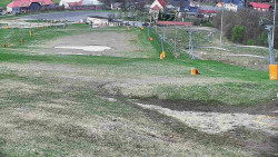 Horní část sjezdovky skiareálu Hlubočky