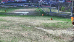 Horní část sjezdovky skiareálu Hlubočky