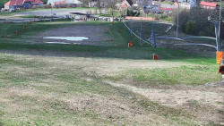 Horní část sjezdovky skiareálu Hlubočky