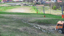 Horní část sjezdovky skiareálu Hlubočky