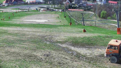 Horní část sjezdovky skiareálu Hlubočky