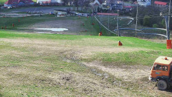 Horní část sjezdovky skiareálu Hlubočky