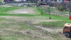 Horní část sjezdovky skiareálu Hlubočky