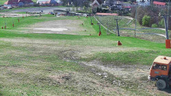 Horní část sjezdovky skiareálu Hlubočky