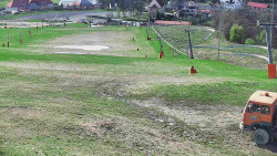 Horní část sjezdovky skiareálu Hlubočky