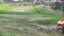 Horní část sjezdovky skiareálu Hlubočky