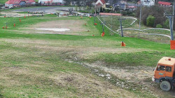 Horní část sjezdovky skiareálu Hlubočky