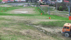 Horní část sjezdovky skiareálu Hlubočky