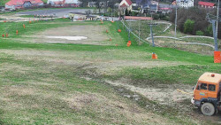 Horní část sjezdovky skiareálu Hlubočky