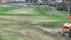 Horní část sjezdovky skiareálu Hlubočky