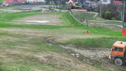 Horní část sjezdovky skiareálu Hlubočky