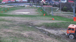 Horní část sjezdovky skiareálu Hlubočky