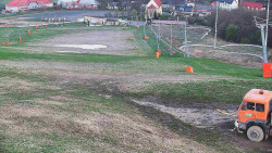 Horní část sjezdovky skiareálu Hlubočky