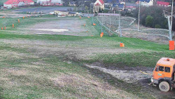 Horní část sjezdovky skiareálu Hlubočky