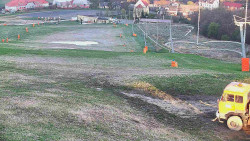 Horní část sjezdovky skiareálu Hlubočky