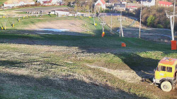 Horní část sjezdovky skiareálu Hlubočky