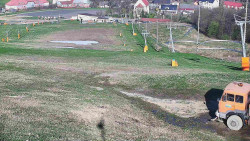 Horní část sjezdovky skiareálu Hlubočky