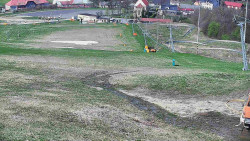 Horní část sjezdovky skiareálu Hlubočky