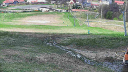 Horní část sjezdovky skiareálu Hlubočky