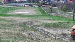 Horní část sjezdovky skiareálu Hlubočky