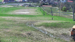 Horní část sjezdovky skiareálu Hlubočky