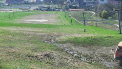 Horní část sjezdovky skiareálu Hlubočky