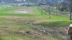 Horní část sjezdovky skiareálu Hlubočky