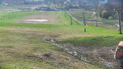 Horní část sjezdovky skiareálu Hlubočky