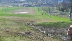 Horní část sjezdovky skiareálu Hlubočky