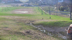 Horní část sjezdovky skiareálu Hlubočky