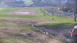 Horní část sjezdovky skiareálu Hlubočky