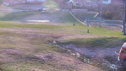 Horní část sjezdovky skiareálu Hlubočky