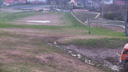 Horní část sjezdovky skiareálu Hlubočky