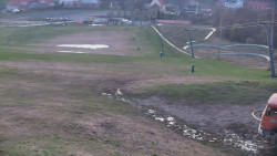 Horní část sjezdovky skiareálu Hlubočky