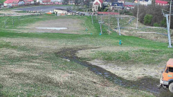 Horní část sjezdovky skiareálu Hlubočky