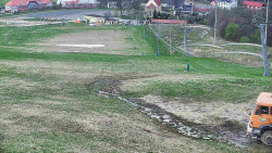 Horní část sjezdovky skiareálu Hlubočky