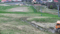 Horní část sjezdovky skiareálu Hlubočky